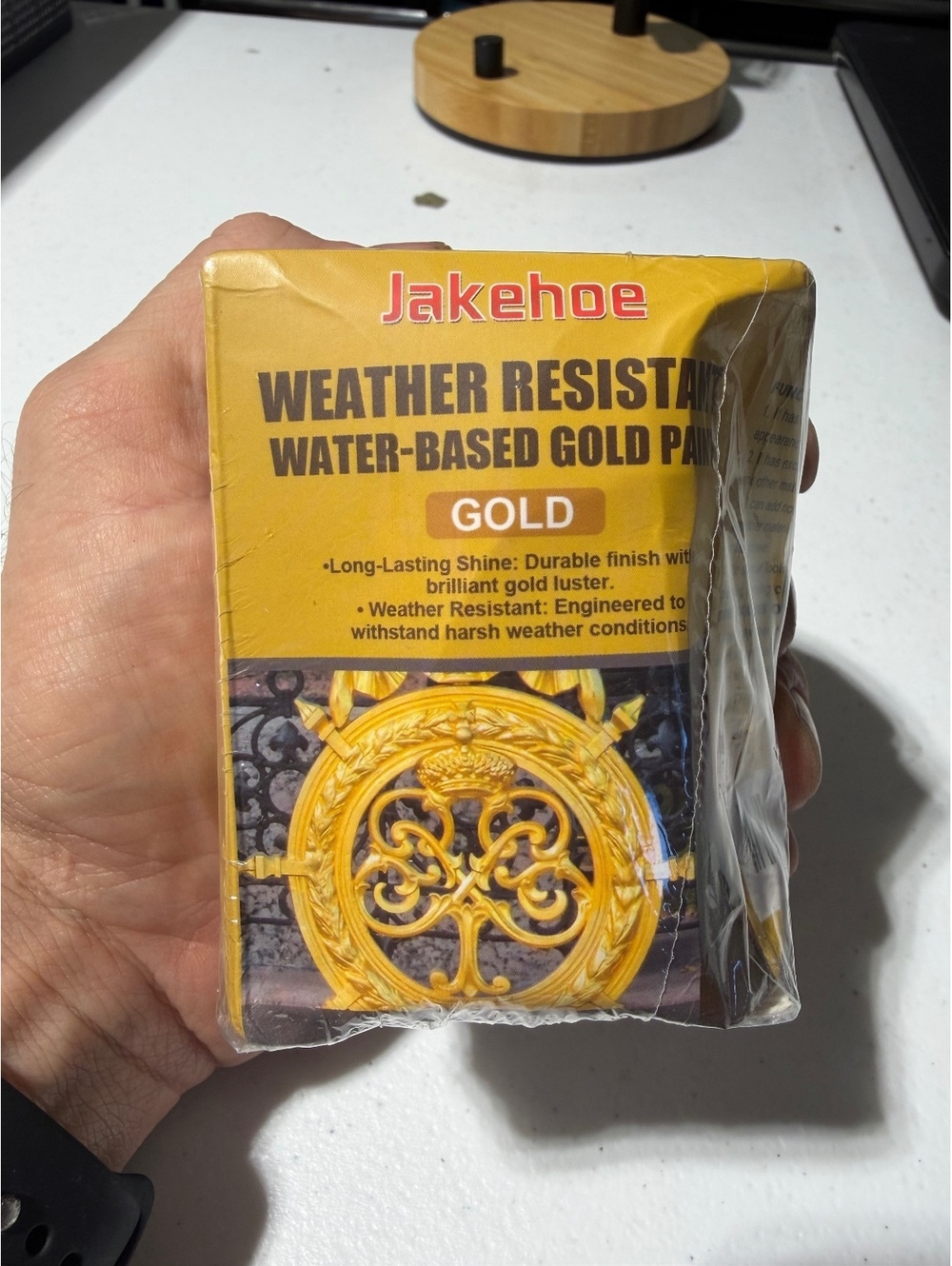 Jakehoe Weather Resistant Water Based Gold Paint